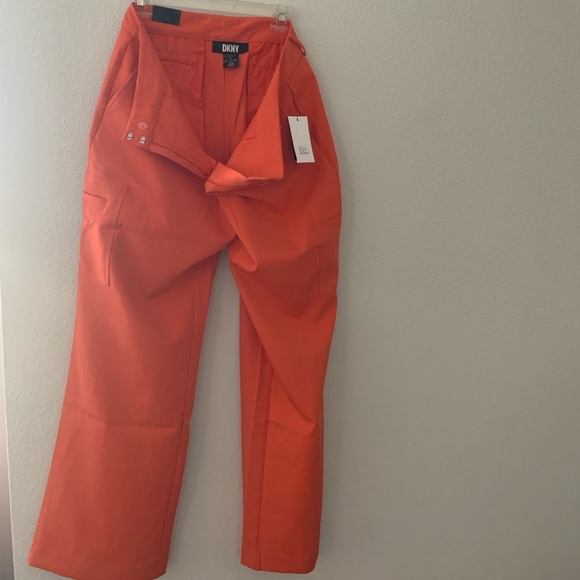 🎃 DKNY Cargo Wide Leg Full Length Trousers - Picture 5 of 13